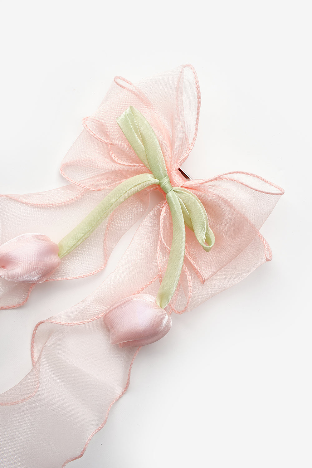 Pudra  Lale Figürlü Sallantılı Kız Çocuk Toka