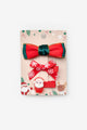 Red Santa Claus Figured Girl's 3-Piece Hairclip Set