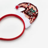 Kırmızı  Noel Baba Şapka Model Kız Çocuk Yılbaşı Taç