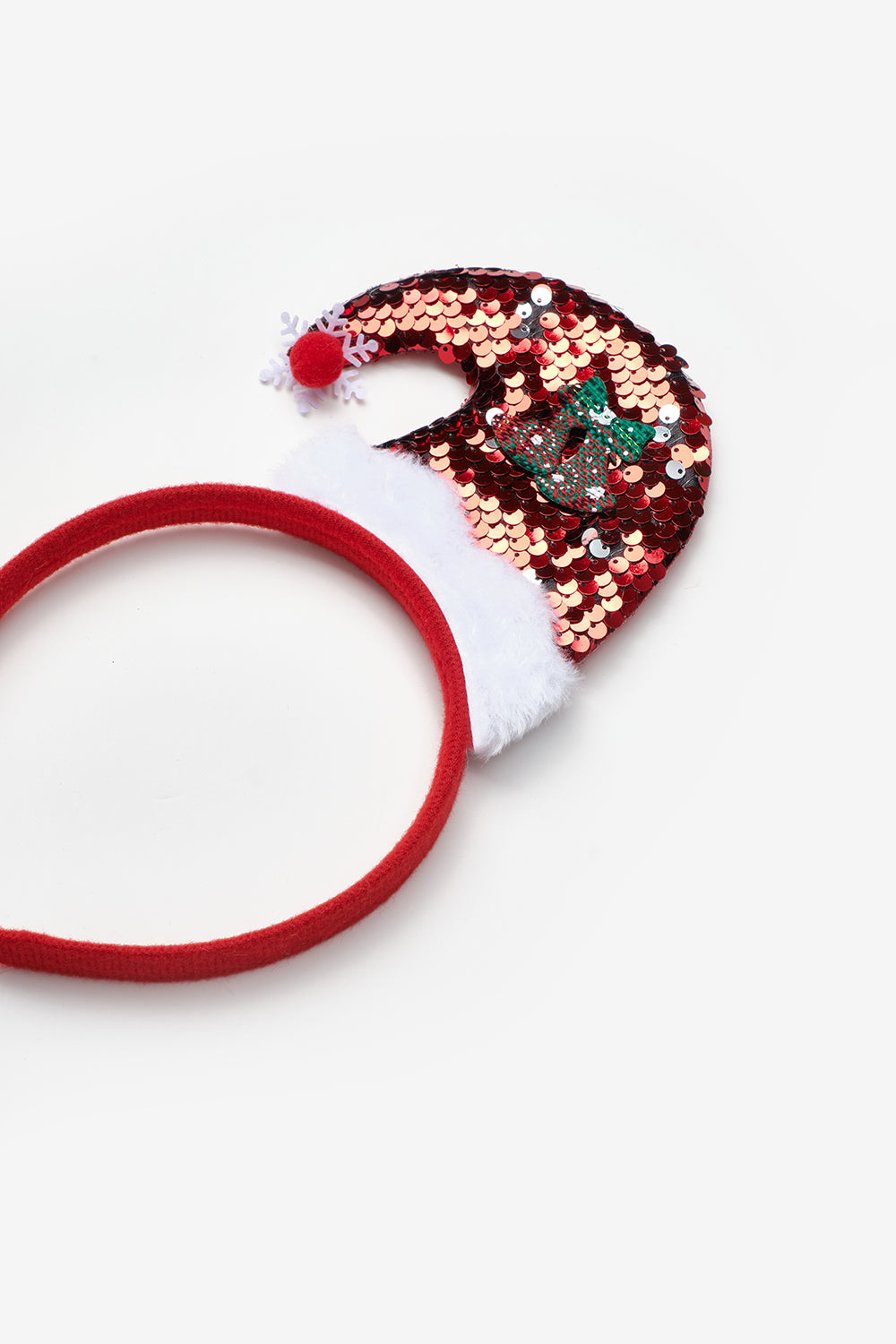 Kırmızı  Noel Baba Şapka Model Kız Çocuk Yılbaşı Taç