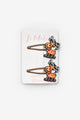 Brown Deer Figured Girl's New Year's Snap Buckle Set