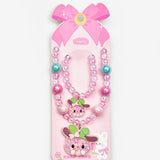 Pembe  My Melody Figürlü Kız Çocuk Kolye ve Bileklik Set