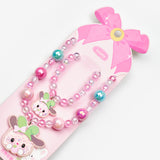 Pembe  My Melody Figürlü Kız Çocuk Kolye ve Bileklik Set
