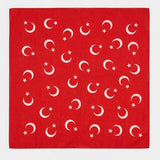 Kırmızı  Ay Yıldız Desenli Çocuk Fular Bandana