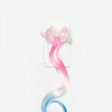 Pembe  Katlı Fiyonk Detaylı Saçlı Kız Çocuk Klips Toka