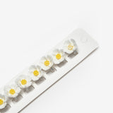 Beyaz  Papatya Figürlü 10'lu Kız Çocuk Saç Küpesi