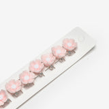 Pembe  Papatya Figürlü 10'lu Kız Çocuk Saç Küpesi