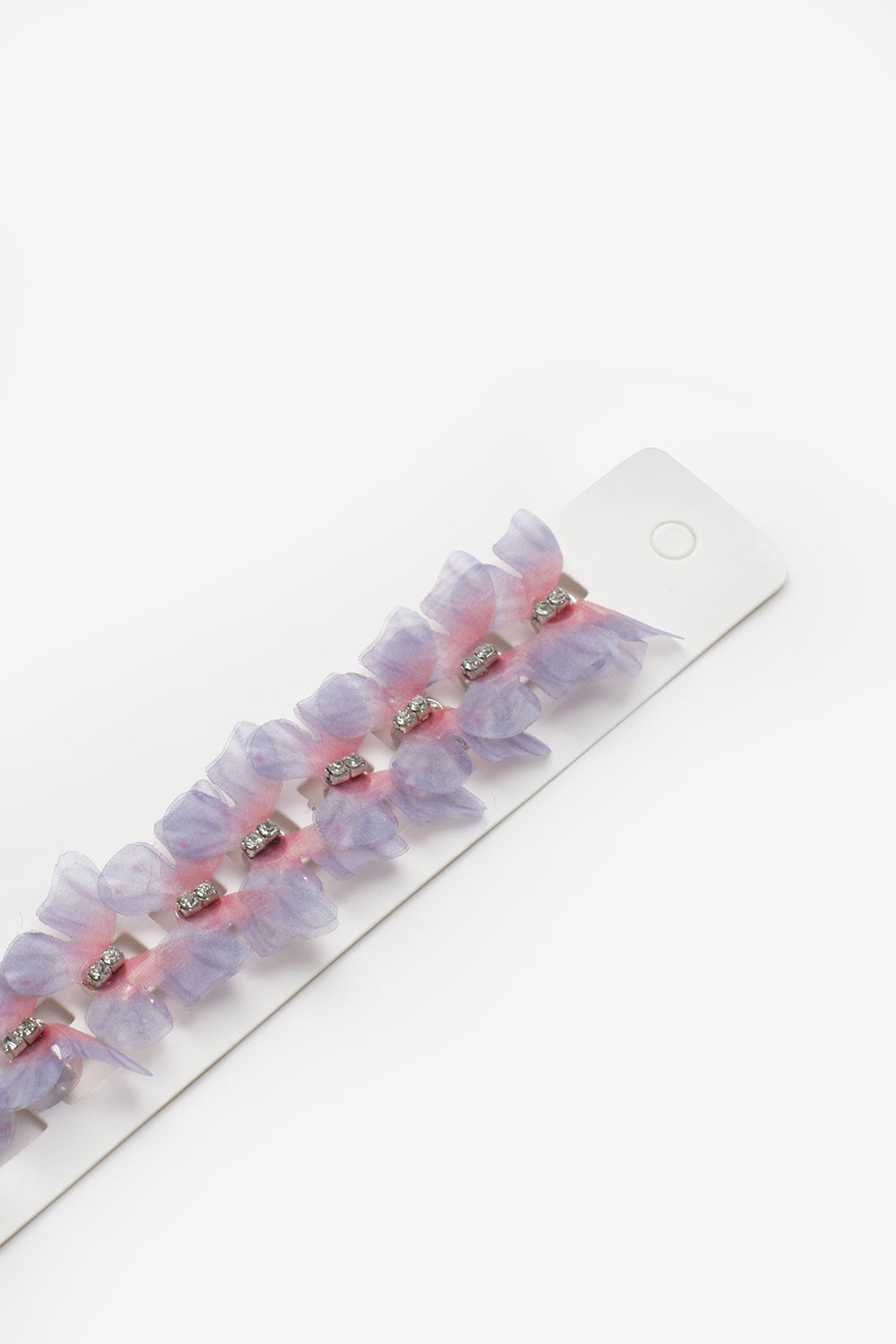 Lila Kelebek Figürlü 10'lu Kız Çocuk Saç Küpesi