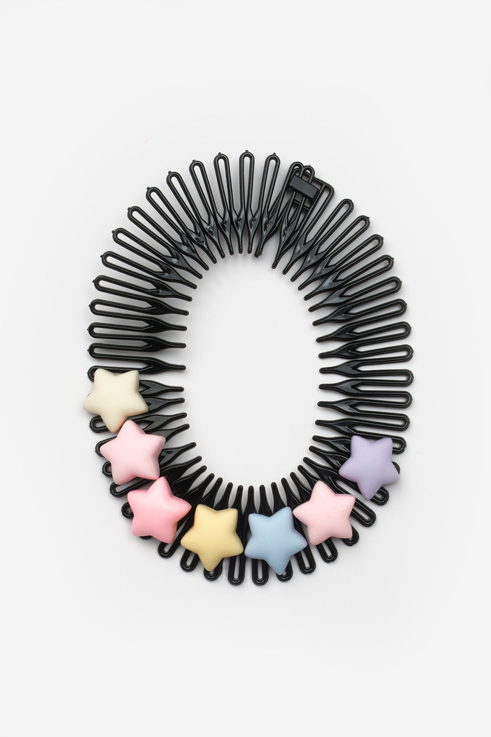 Çok Renkli Yıldız Figürlü Kız Çocuk Zigzag Saç Bandı