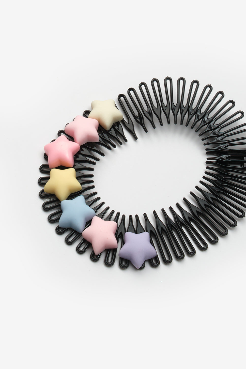 Çok Renkli Yıldız Figürlü Kız Çocuk Zigzag Saç Bandı