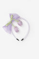 Lilac Tulip Patterned Bow Detail Girl's Crown