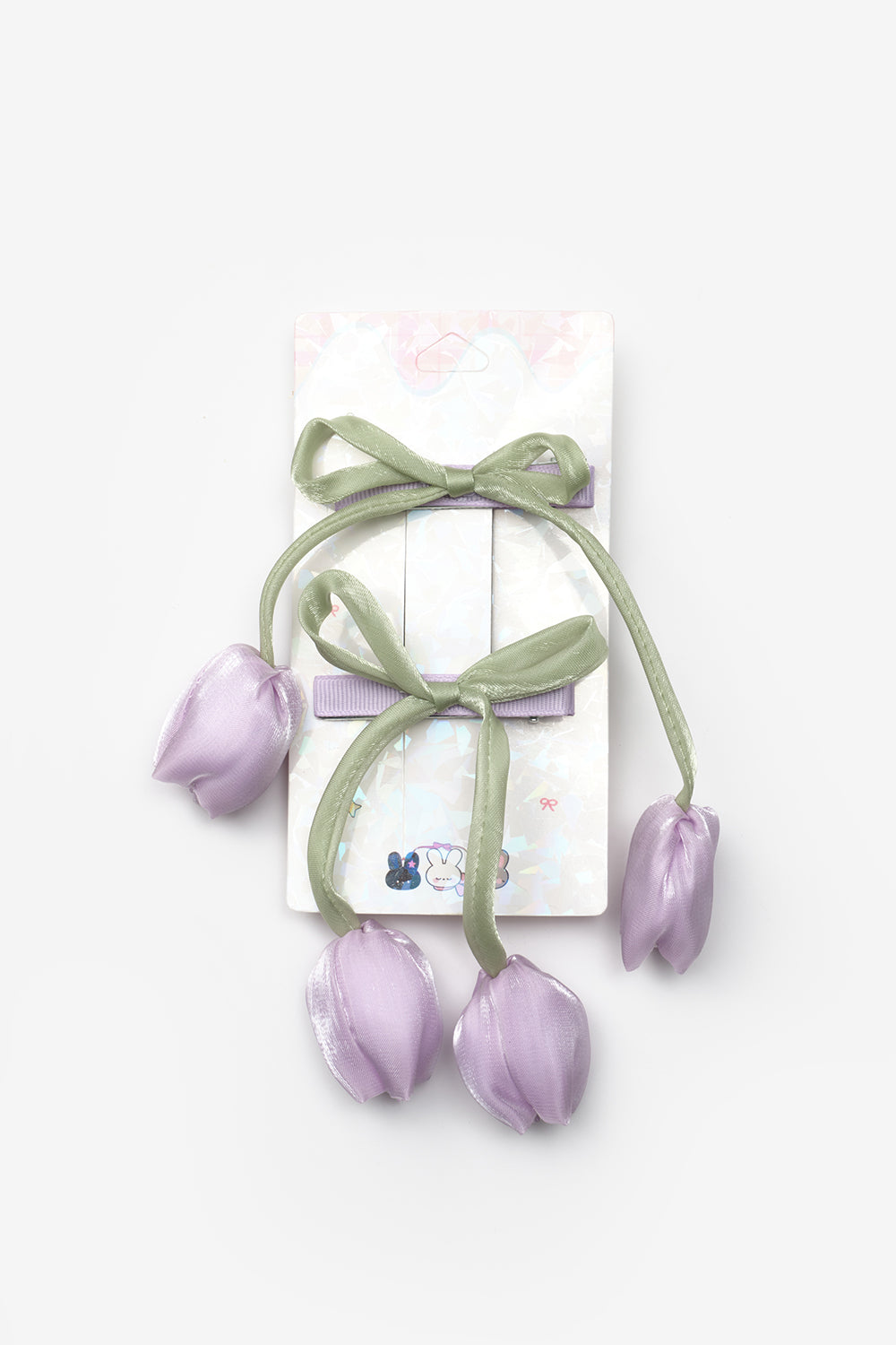 Lila Lale Figürlü 2'li Kız Çocuk Klips Toka