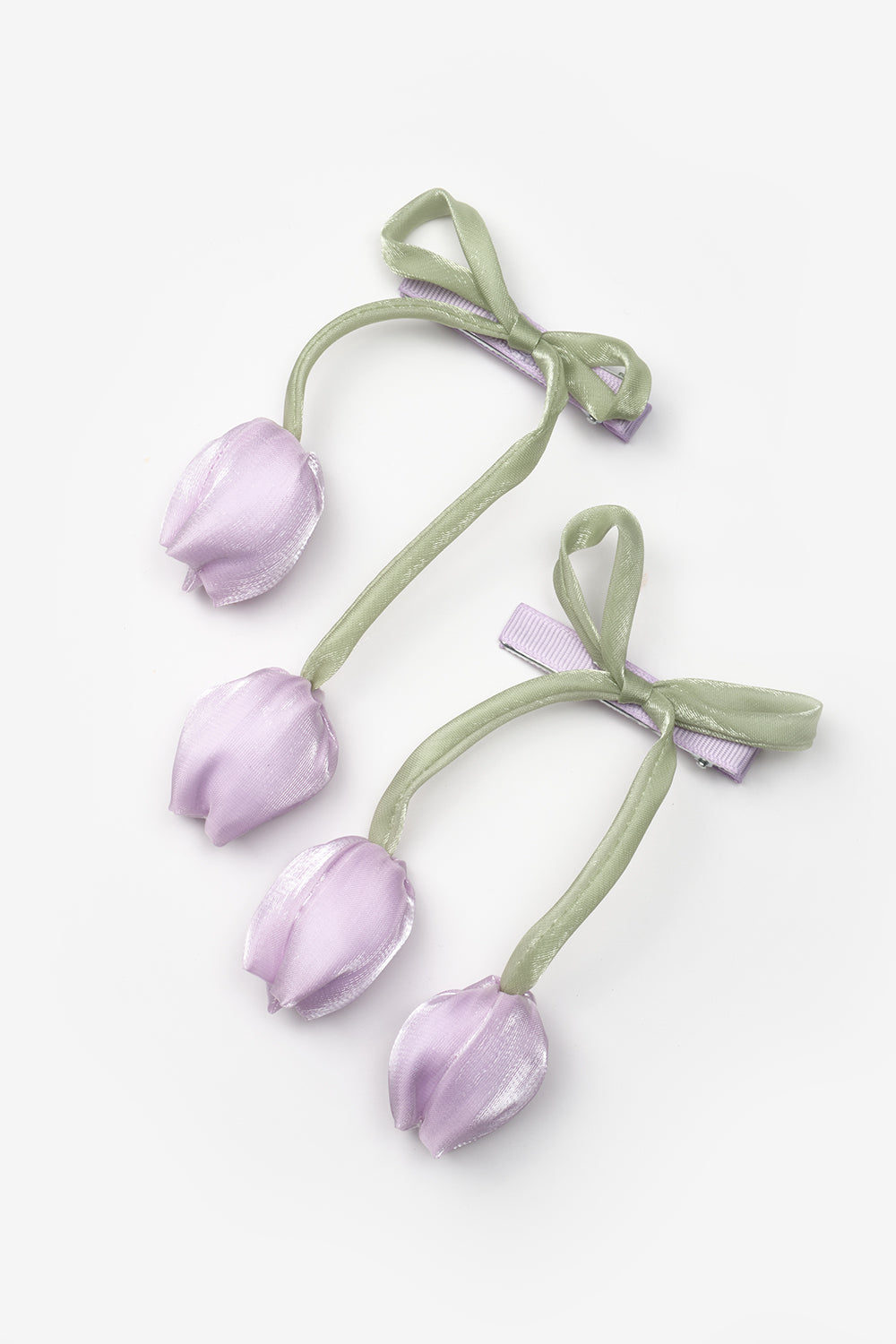 Lila Lale Figürlü 2'li Kız Çocuk Klips Toka