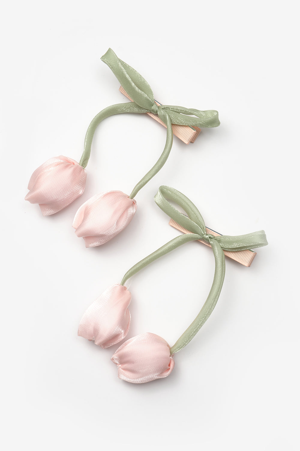 Pembe Lale Figürlü 2'li Kız Çocuk Klips Toka