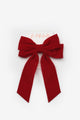 Red Velvet Bow Girl's Automatic Hair Clip