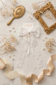 White Chain Flower Patterned Girl's Automatic Hair Clip