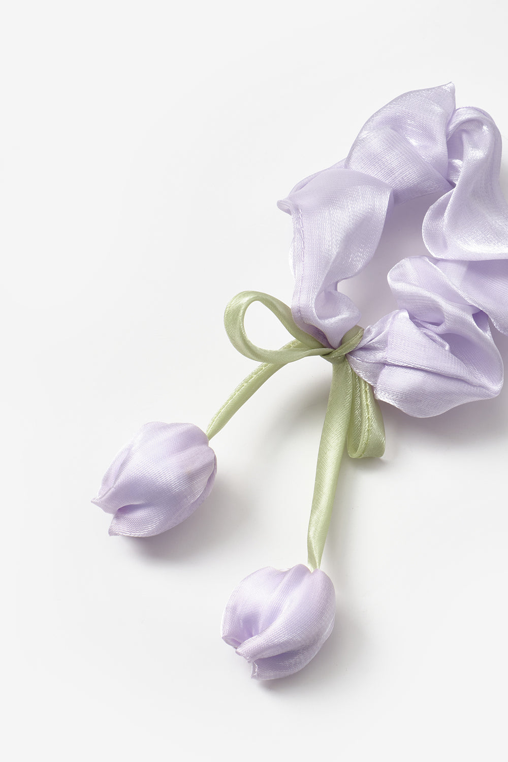 Lila Lale Figürlü Kız Çocuk Lastik Toka