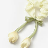 Sarı Lale Figürlü Kız Çocuk Lastik Toka