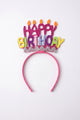 Multicolor Pastel Shades Happy Birthday Girl Party Headband