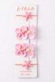 Fuchsia Starfish and Orchid 4-Piece Hair Tie Set 