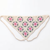 Pembe  Kiraz Çiçeği Desenli Kız Çocuk Bandana
