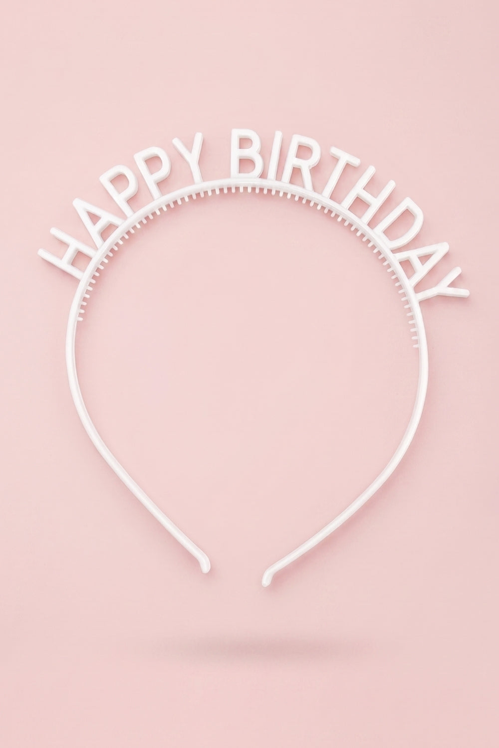 Ekru  Happy Birthday Yazılı Kız Çocuk Taç