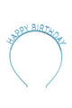 Mavi  Happy Birthday Yazılı Kız Çocuk Taç