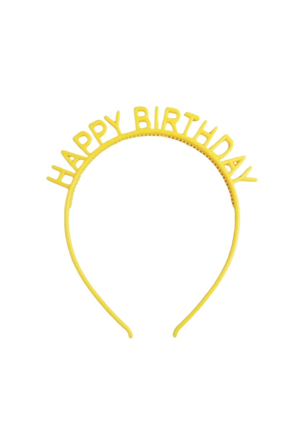 Sarı  Happy Birthday Yazılı Kız Çocuk Taç