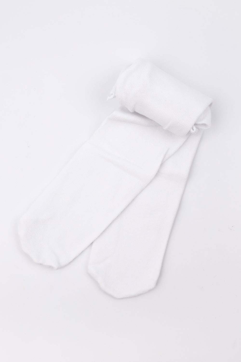 Beyaz Kız Çocuk Koton Külotlu Çorap