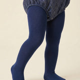Lacivert Kız Çocuk Koton Külotlu Çorap