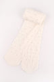 Ekru  Simli Puanlı Kız Çocuk Muz Çorap