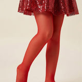 Kırmızı Kız Çocuk Muz Külotlu Çorap