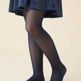 Lacivert Kız Çocuk Muz Külotlu Çorap