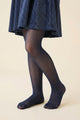 Lacivert Kız Çocuk Muz Külotlu Çorap