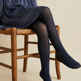 Lacivert Kız Çocuk Muz Külotlu Çorap