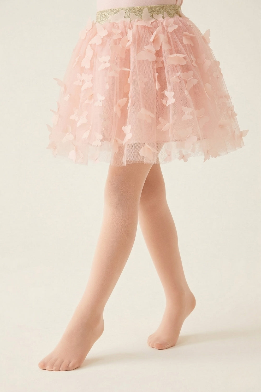 Somon Kız Çocuk Muz Külotlu Çorap