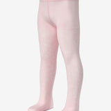 Pembe Çiçek Desenli Kız Çocuk Külotlu Çorap