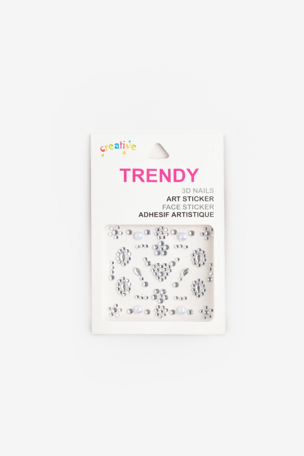 Gümüş  Kalp ve Çiçek Temalı Yüz ve Tırnak Sticker