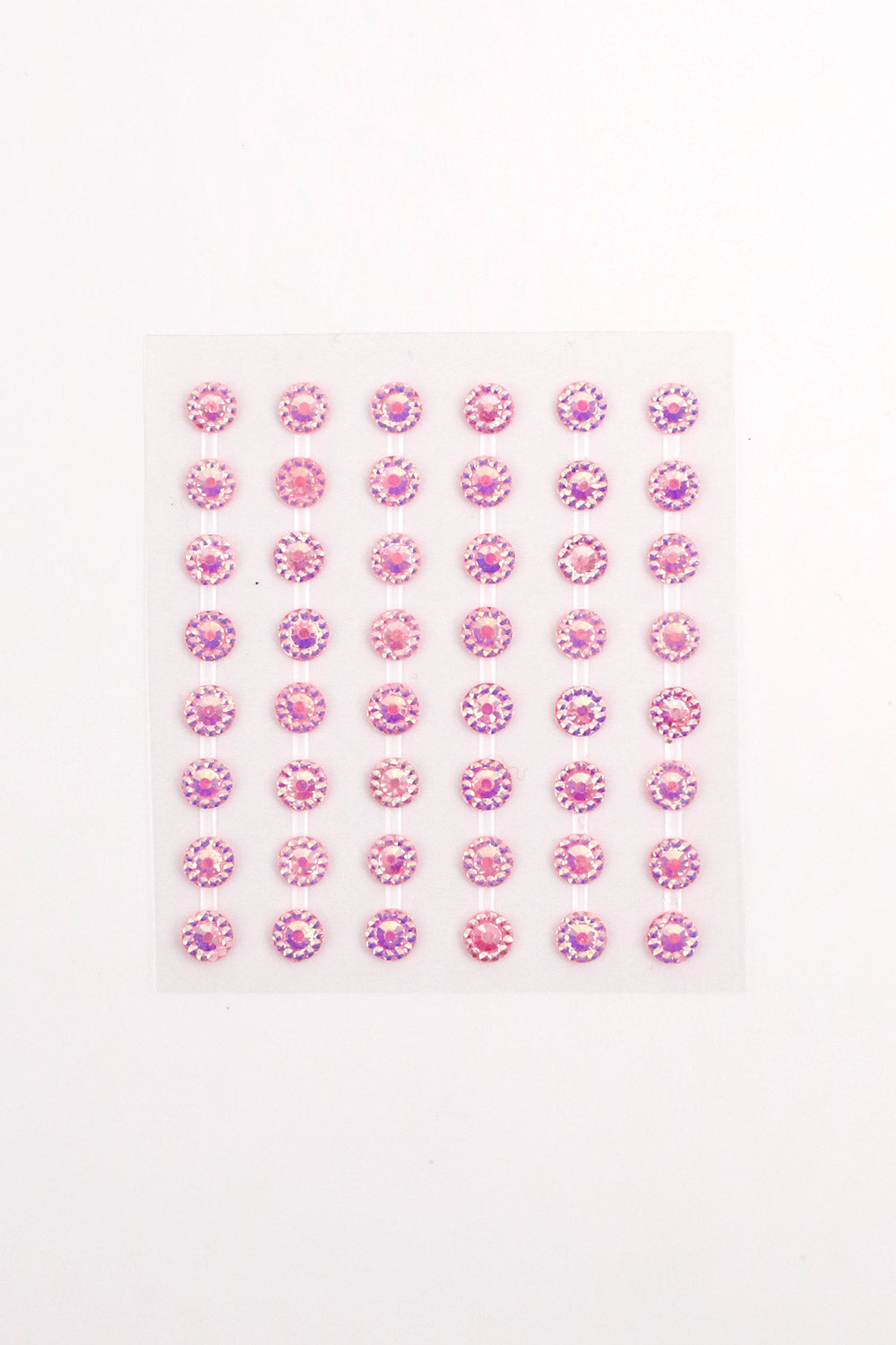 Pembe  Parlak Taş Detaylı Yüz ve Tırnak Sticker