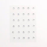 Gümüş  Parlak Yıldız Yüz ve Tırnak Sticker