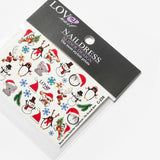 Beyaz  Kardan Adam Temalı Kız Çocuk Tırnak Sticker