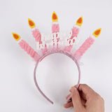 Pembe Mum Temalı Happy Birthday Kız Çocuk Parti Tacı