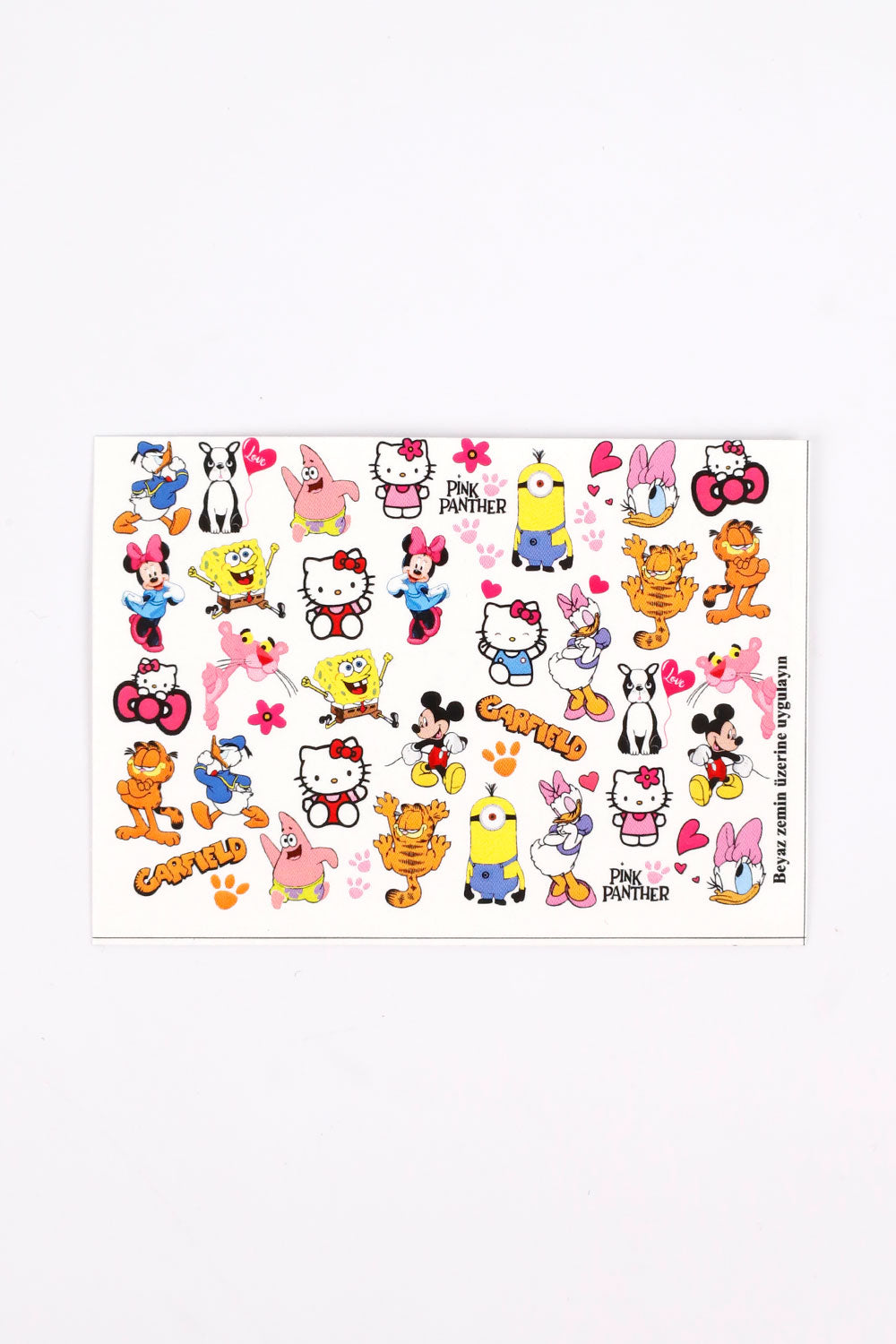 Çok Renkli  Hello Kity Kız Çocuk Tırnak Sticker