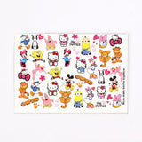 Çok Renkli  Hello Kity Kız Çocuk Tırnak Sticker