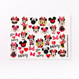 Kırmızı Minnie Mouse Kız Çocuk Tırnak Sticker