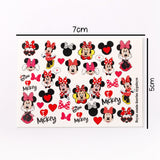 Kırmızı Minnie Mouse Kız Çocuk Tırnak Sticker
