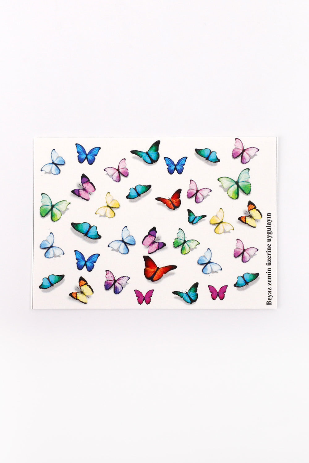 Çok Renkli Kelebek Kız Çocuk Tırnak Sticker