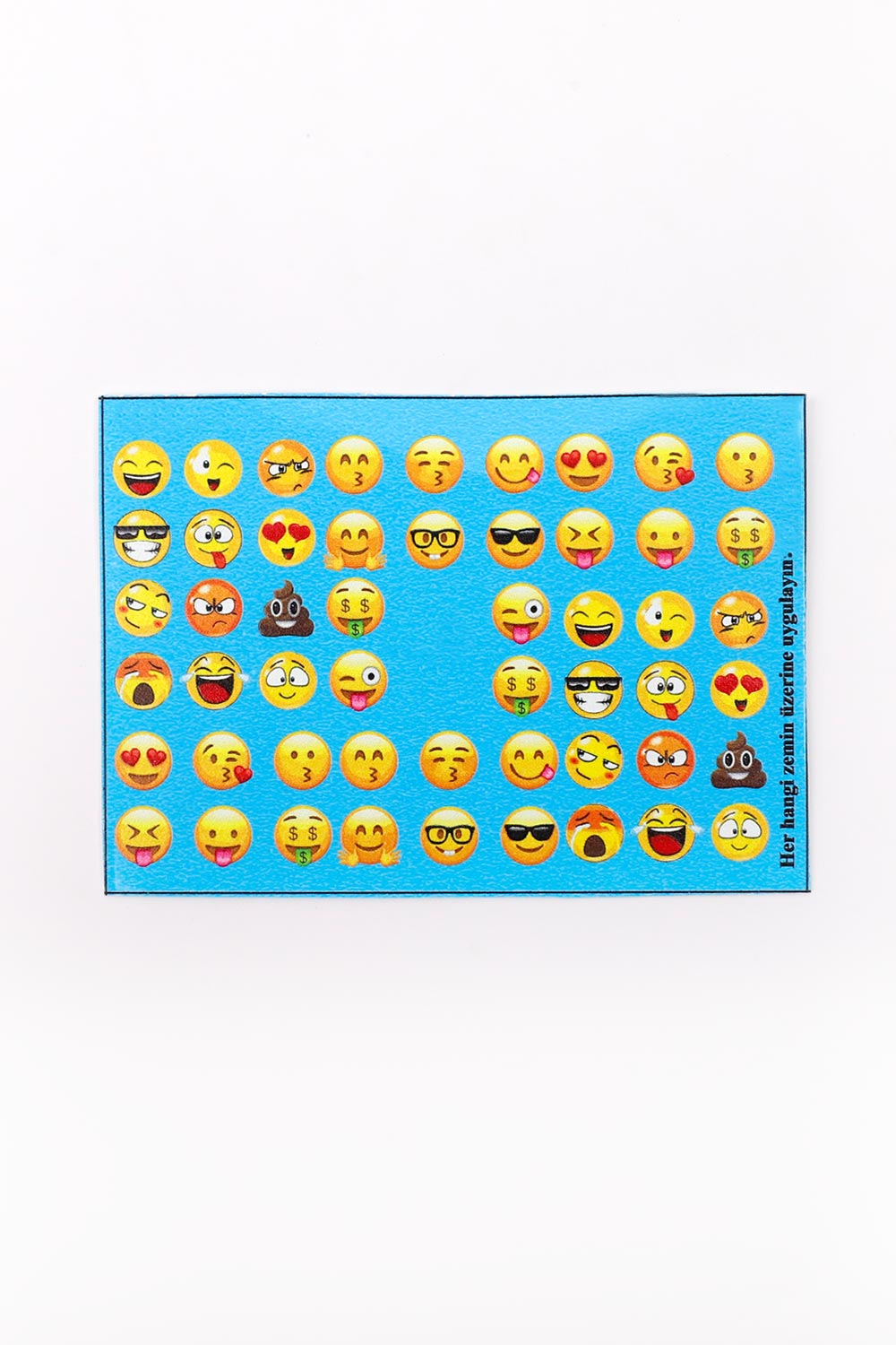 Çok Renkli Emoji Kız Çocuk Tırnak Sticker
