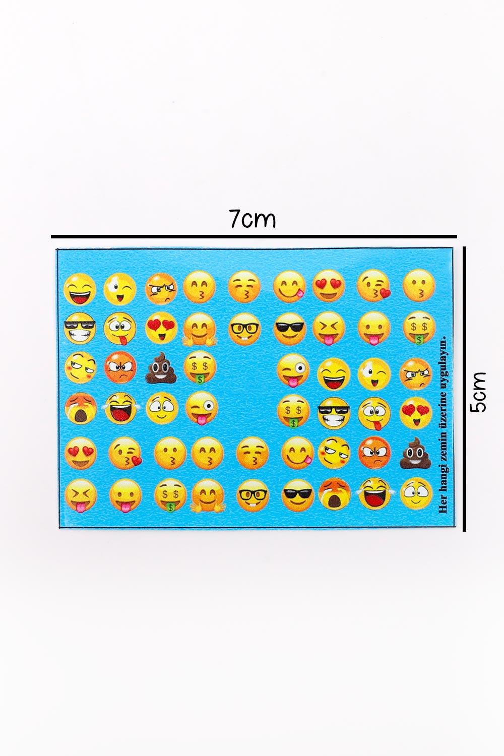 Çok Renkli Emoji Kız Çocuk Tırnak Sticker