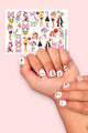 Multicolor Bugs Bunny Girl Nail Sticker
